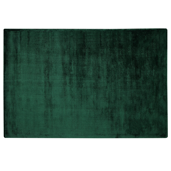 Teppich Viskose dunkelgrün 160 x 230 cm Kurzflor GESI II