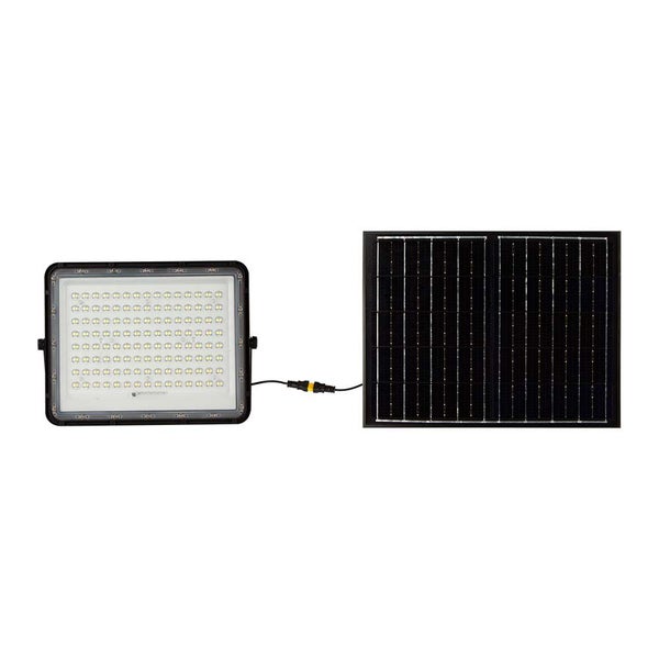 Schwarze Solar-Flutlichter - 20W - IP65 - 1800 Lumen - 4000K