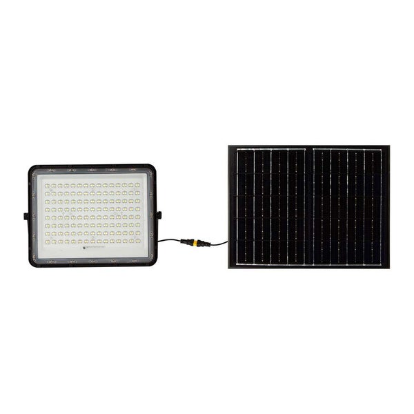 V-TAC VT-180W - Schwarze Solar-Flutlichter - 15W - IP65 - 1800 Lumen - 6400K