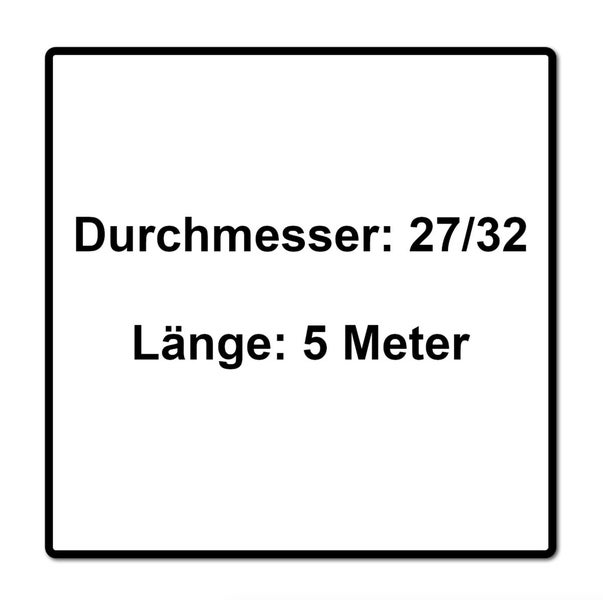 Festool D27/32x5m-AS/CTR Saugschlauch konisch ( 204922 ) für CT 26/36/48 CT MINI CT MIDI ab 2019