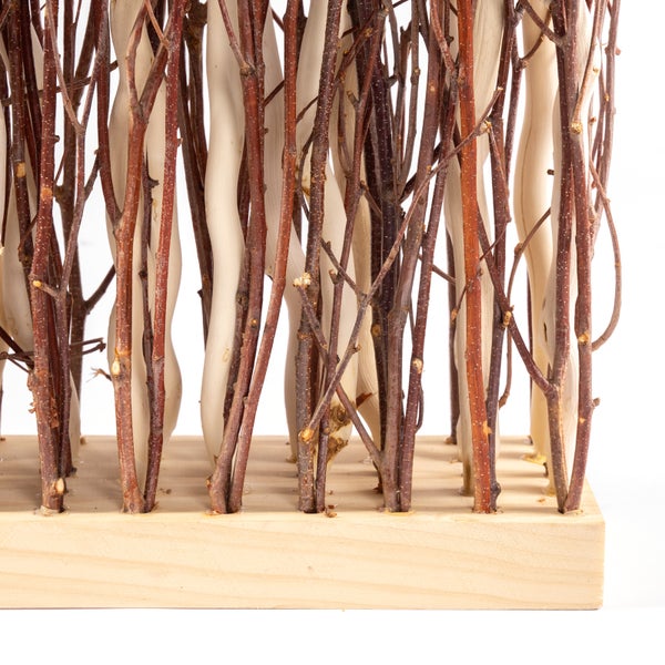Raumteiler TWIGS 78x40 cm, Weidenholz-Zweige braun-beige