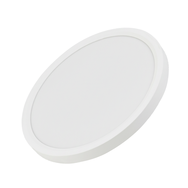 Rundes LED-Panel in Weiß, flache Deckenleuchte für den Innenbereich.