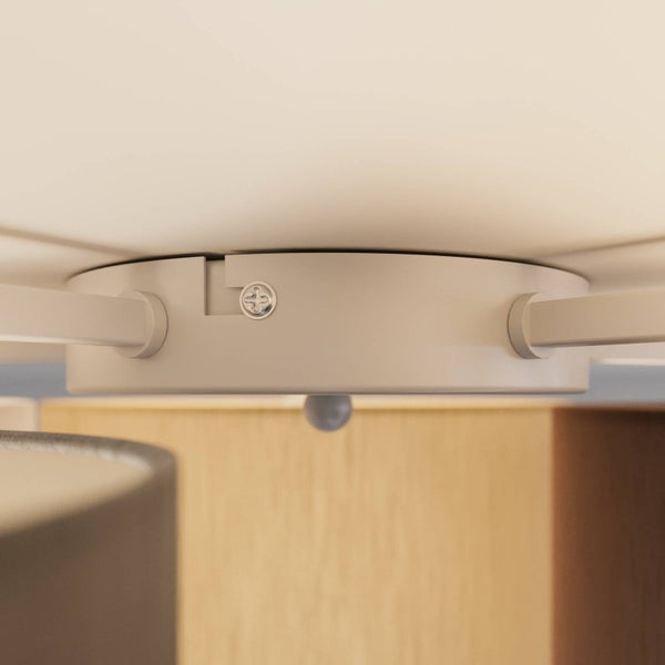 Lindby Stoff Deckenlampe grau, braun schwarz beige weiß 5 Schirme Ø 20 25 30 35 40 cm 5x E27 max. 60W ohne Leuchtmittel Textil Deckenleuchte