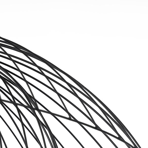 Detailansicht eines Drahtgeflechts