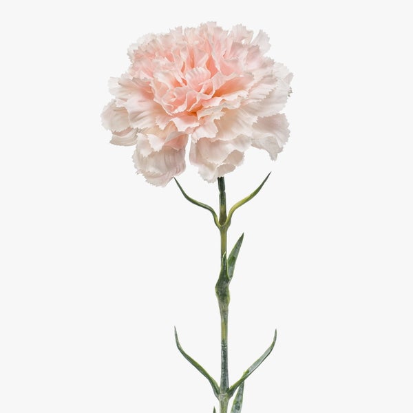 Grüner künstlicher Blumenstiel mit schmalen Blättern aus Kunststoff.
