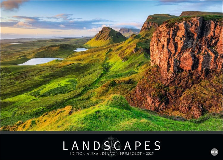 Landscapes Edition Kalender 2025 Edition Alexander von Humboldt. Großer Fotokalender mit Landschaftsaufnahmen der besten Naturfotografen. Hochwertiger Posterkalender.