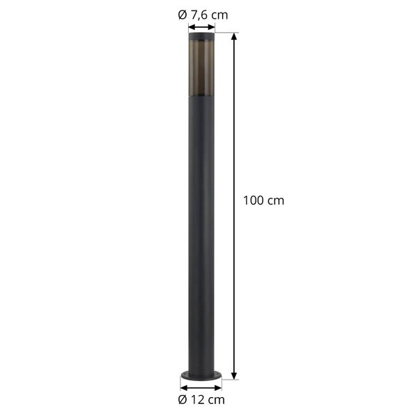 Lindby Statius (spritzwassergeschützt (Modern) in Schwarz aus Metall (1 flammig, E27)