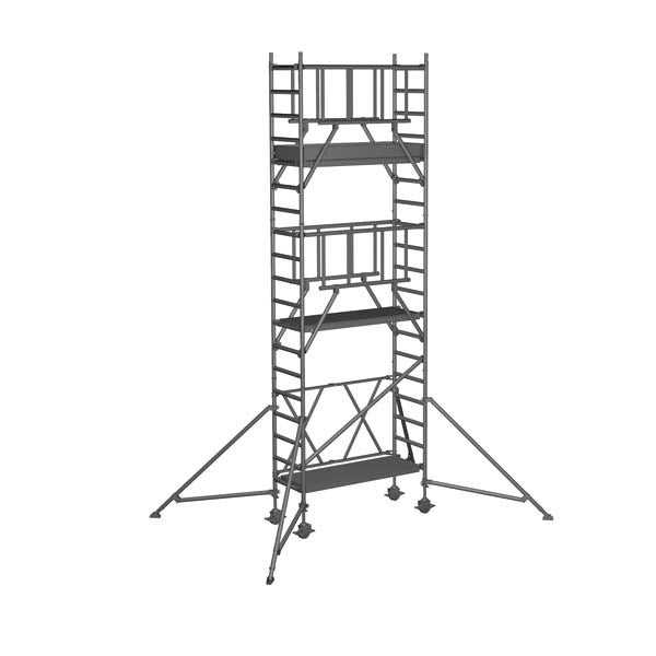 Fahrgerüst mit mehreren Ebenen für Arbeiten in der Höhe