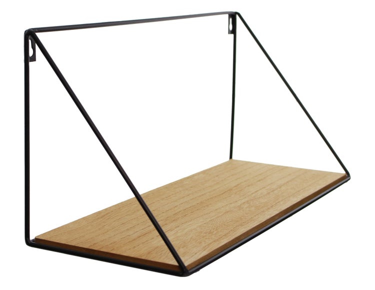 FRANK FLECHTWAREN | Wandregal Puro, 2er Set, METALL, 39 x 15 x 17 cm