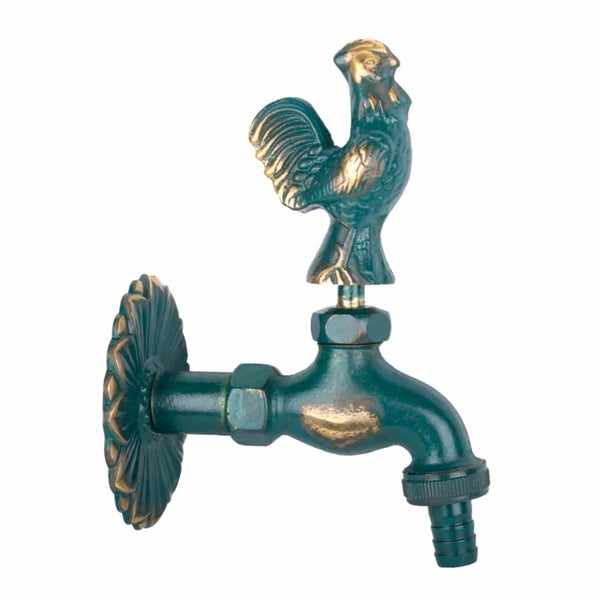 Nostalgie Auslaufventil Hahn patiniert 1/2