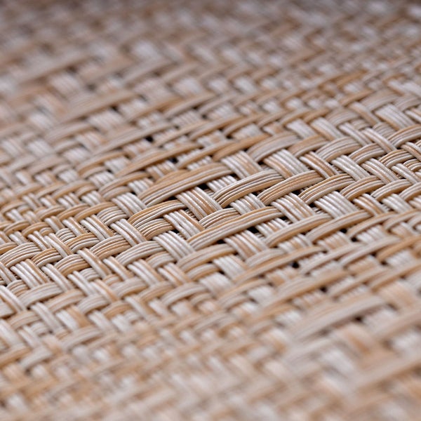 Detailansicht einer geflochtenen Textur für Bodenbeläge