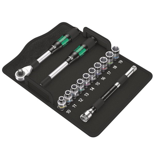Wera 8006 SC 1 Zyklop Hybrid-Knarrensatz 1/2-Antrieb metrisch - 004090