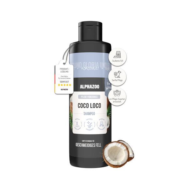Alphazoo Coco Loco Shampoo für Hunde und Katzen mit Kokosnuss