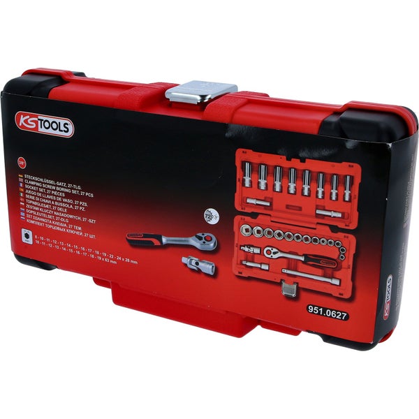 KS Tools Steckschlüssel-Satz, 27-teilig im Koffer