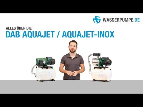 DAB Aquajet-Inox 132/20 M Hauswasserwerk - 4.700 L/Std. - 1490W - Förderhöhe 48 m - Rostfreier Stahl - Bewässerungspumpe - Gartenpumpe