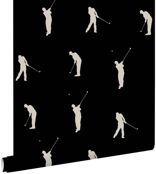 Tapete mit Golfspieler-Muster