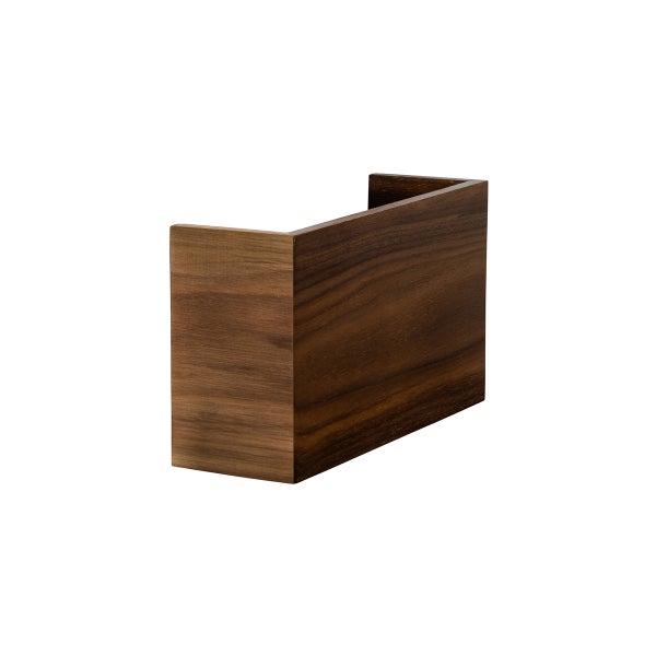 Wandregal aus Holz in U-Form mit sichtbarer Maserung