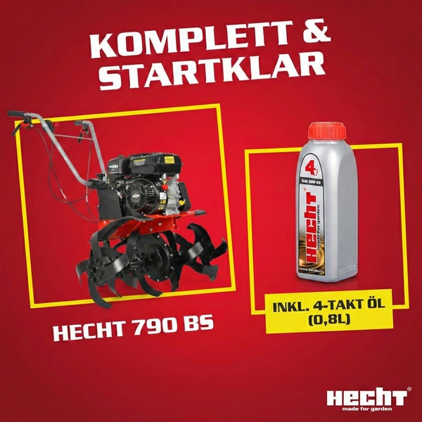 Hecht 790 BS Motorhacke inklusive Viertakt Öl