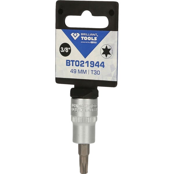 Brilliant Tools Steckschlüssel-Bit T30, 3/8 Zoll, 49 Millimeter