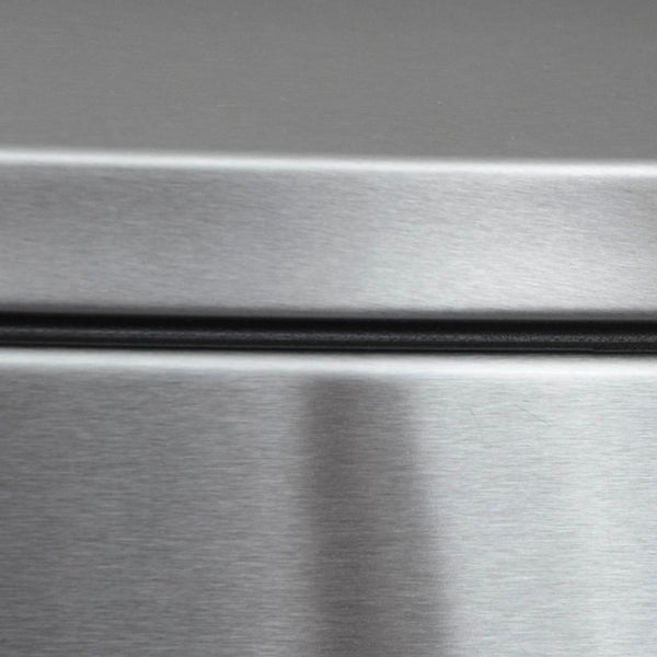 FLOORDIREKT Mülleimer Dustin - aus Edelstahl - Absenkautomatik - 50 L