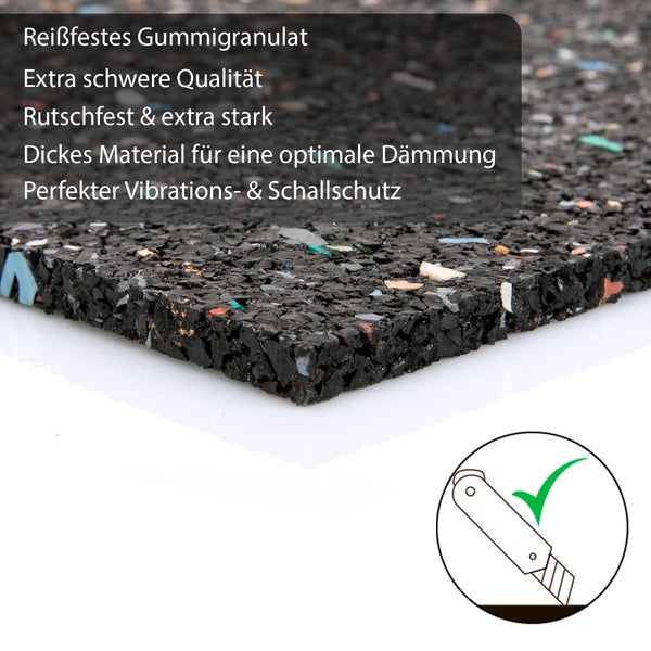 Gummigranulatmatte für Schall- und Vibrationsschutz