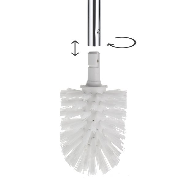 KEUCO Toilettenbürstenkopf, 3 Stück, für Edition 11, Edition 300, Elegance und Cleo, weiß