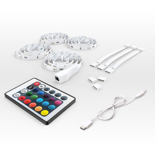 LED Streifen 2 m - dimmbar, für TV, Fernbedienung, Farbwechsel, RGB
