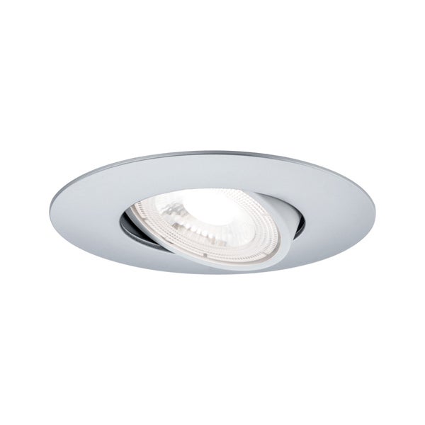 LED Einbauleuchte 3er-Set schwenkbar rund 90mm 50° 3x5W 3x460lm 230V 3000K Chrom matt