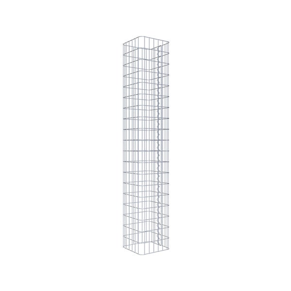 Gabionensäule 32 x 32 cm, MW 5 x 10 cm eckig - Höhe: 1,90 m