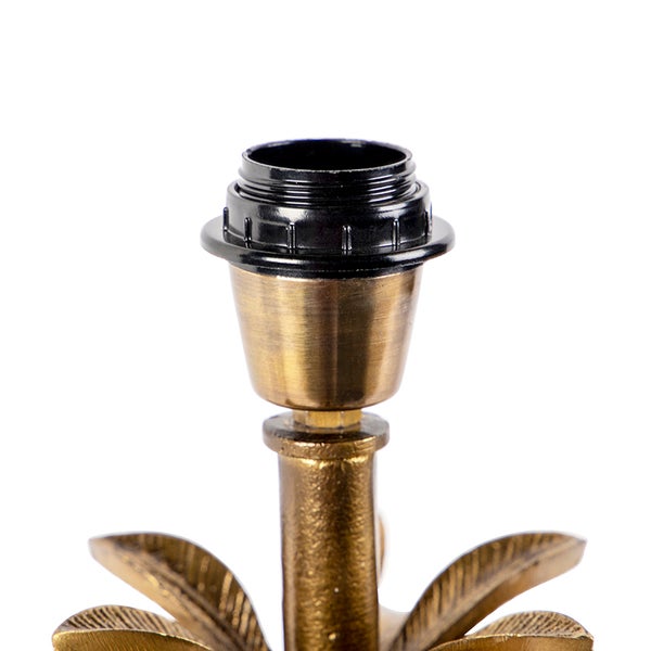 Art Deco Tischlampe Gold ohne Schirm - Areka