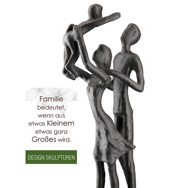 Skulptur GILDE Dekoration Höhe 20cm Breite 9cm braun Eisen