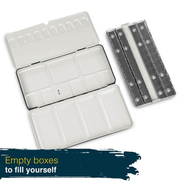 Leere Farbkasten zum Selbstbefüllen