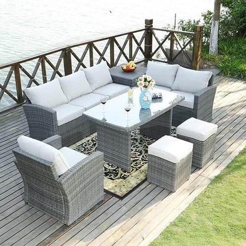 Ondis24 7-teiliges Gartenmöbel Set Hollywood