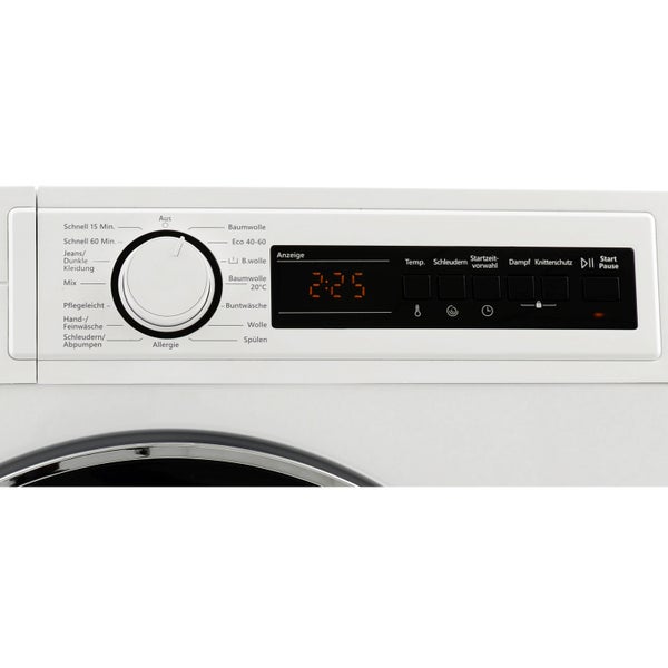 Telefunken Waschmaschine 8 kg 1400 U/Min Dampffunktion AquaStop 15 Programme W-8-1400-A0-W