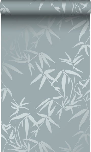 Origin Wallcoverings Tapete Bambusblätter Blau - 53 cm x 10.05 m - 347737