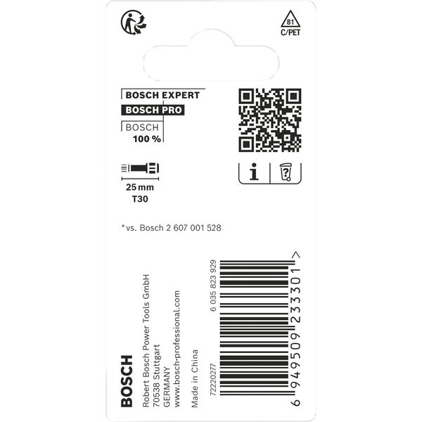 Bosch Pro Bit T30, 25 mm