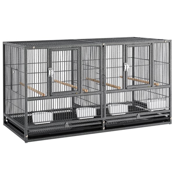 Yaheetech Großer Vogelkäfig , Schwarz