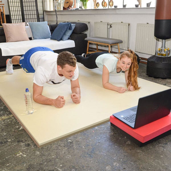 4 cm Dick: 1m² Bodenschutz Fitnessmatte 4 Sportmatten 50 x 50 cm