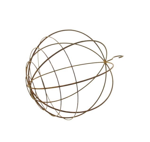 FRANK FLECHTWAREN | Hänger Kugel, 25 x 25 x 32 cm, METALL