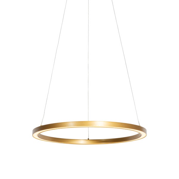 Goldene Pendelleuchte 60cm inkl. LED 3-stufig dimmbar - Girello