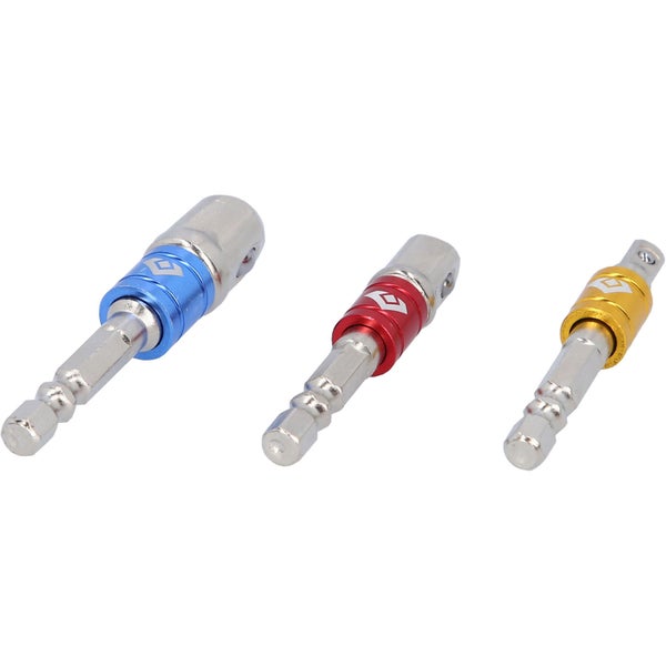 BRILLIANT TOOLS 1/4 Vierkant-Adapter-Satz 1/4 + 3/8 + 1/2 3tlg. - BT053003
