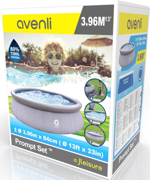Avenli Pool Prompt Set Verpackung, circa 3,96 Meter Durchmesser