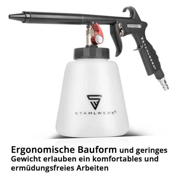 STAHLWERK Druckluft-Reinigungspistole RP-93 ST Set mit 5 Liter Universalreiniger