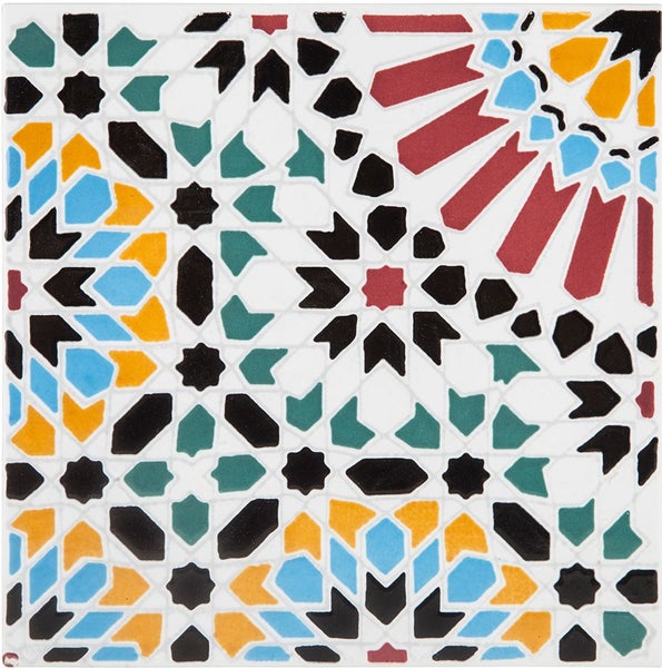 Dekorative Fliese mit geometrischem Muster