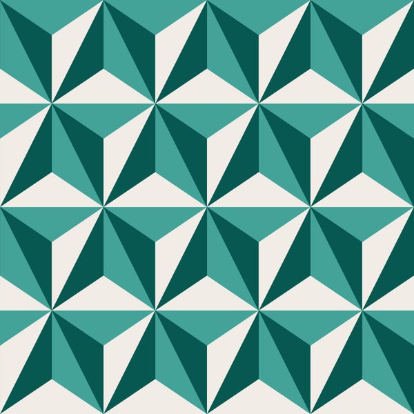 Geometrisches Muster mit Dreiecken für Wandgestaltung