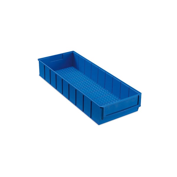 PROREGAL Blaue Industriebox 500 B HxBxT 8,1 x 18,3 x 50 cm 6 Liter Sichtlagerkasten Sortimentskasten Sortimentsbox Kleinteilebox