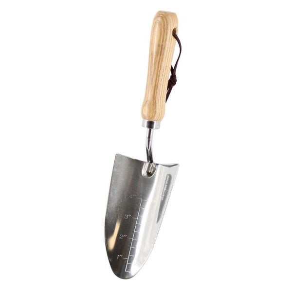 Pflanzkelle (Edelstahl) mit Holzgriff
