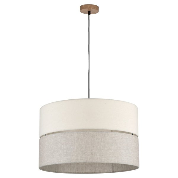 famlights | Pendelleuchte Amal in Beige E27 3-flammig 500mm