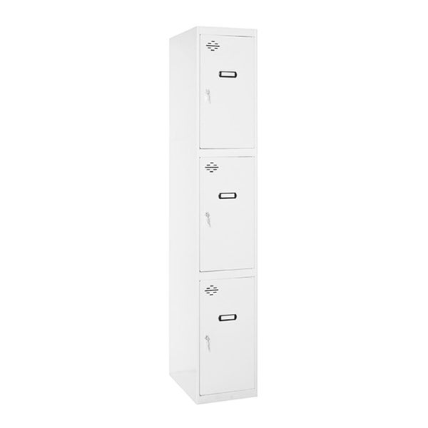Dreifach-Stahlschrank mit Schlössern für sichere Aufbewahrung