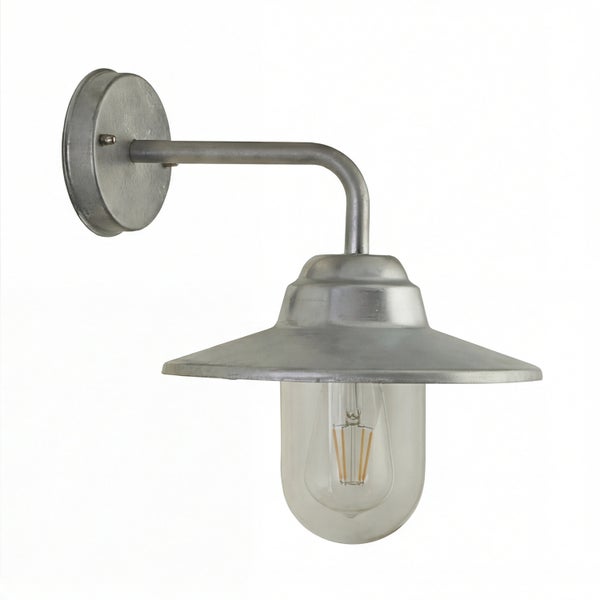 Wandleuchte aus Metall mit Leuchtmittel